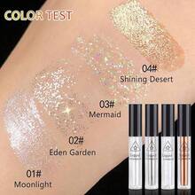 6Pcs Liquid Glitter Eyeshadow Eyeliner, Korean Makeup, Bling Under Eye Shadow, Shimmer Eye Make Up Valentine's Gift Set,Long Lasting,Quick Drying & Pigmented Loose Glitter Glue For Crystals Makeup - Liquid Glitter Shining Colors - View 3