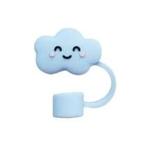 2pcs 10mm Silicone Lovely Cloud Straw Protectors For 30&40oz Cup Reusable Dust-Proof Straw Toppers Portable Straw Tips