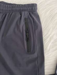 Quick-Drying Pants/Zipper Pocket/Elastic Waist/Sporty/Casual - Dark Grey - View 2