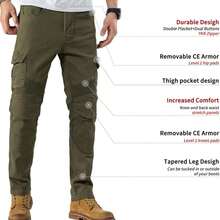 Motorcycle Motorbike Trousers Armoured Biker Jeans Protective Motorcycle Pants With Removable CE Armour - Blue - View 2