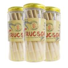 Cones pré-enrolados em lata marrom, naturais, não branqueados, ultrafinos, de queima lenta e com pontas pontiagudas, papel cônico portátil em rolo, perfeitos como presente para namorados, presentes para festas ou para amigos, artigos para atividades ao ar livre, acessórios de papel com ponta de filtro pré-enrolado, fáceis de transportar.