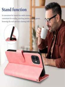 1 Stück PU Brieftaschen-Handyhülle mit Magnetverschluss kompatibel mit iPhone 14/14 Pro/14 Pro Max RFID-blockierend 4 Kartenfächer, Handgelenkschlaufe, stoßfest, schützende Ständer-Soft-Leder-Folio-Flip-Handyhülle