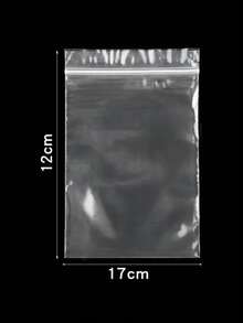 20/50/100pcs/Bag 4*6/5*7/6*8/7*10/8*12cm Zipped Lock Reclosable Plastic Poly Clear Bags Bulk Jewelry Craft Accessory Packaging - White and Transparent - View 9