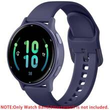 20mm Silicone Band Compatible With Garmin Vivoactive 6/Vivoactive 5/ Vivoactive 3 Watch Bands/Venu/Venu 2 Plus/Venu Sq/Galaxy Watch 7 6 5 4 40mm 44mm/Watch 4/6 Classic 42mm 46mm 43mm 47mm For Women Men, Soft Sport Replacement Strap For Forerunner 645/245/Galaxy Watch 5 Pro 45mm/Active 2 Watch/Watch 3 41mm