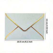 铝箔边印刷信封，创意星点珠光纸，邀请函信封，会员卡贺卡封面学校用品，返校 - 彩色 - 查看 6