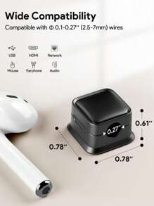 6 Packs Magnetic Cord Organizer, Cable Smooth Adjustable Easy Secure Cable Management, Wire Holder Keeper Organizer, Hide Or Organize Phone USB Charger Cable For Home, Office, Car, Desk, Nightstand For Office, Dorm And Home Use Cable Organizer