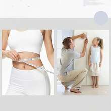 1.5米塑料柔性伸缩卷尺腰围/身高测量，便携式随身携带应急解决方案