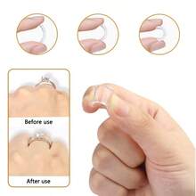 24/32 Pieces Of Ring Adjuster, Transparent Ring Adjuster, Invisible Inner Sticker, Ring Size Adjustment Pad, No Trace, Anti Slip, Suitable For All Rings, Suitable For Weddings, Men's And Women's Jewelry Accessories(More Suitable For Larger Rings) - View 8