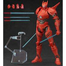 18cm Posable Mecha Toy Model, Pacific War Mecha, Galaxy Precision Assembly Model, Cool Mecha Figurine, Mecha Assembly Model Toy, Desktop Display Model, Collectible Mecha Exhibition Model, Mecha Action Figure Model (Random Support Color) - Multicolor - View 18