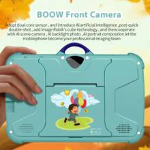 Tablette pour enfants de 7 pouces / processeur quadricœur 1,3 GHz / Android 13 MTK8321 / résolution IPS haute définition 1280 x 800 / caméra 2 Mpx + 5 Mpx / batterie 4 000 mAh / compatible WiFi et contrôle parental / jeux éducatifs / boîtier en plastique ABS et silicone BDF C8 (inclus : boîte d'emballage, câble de données, manuel, OTG, épingle pour carte)