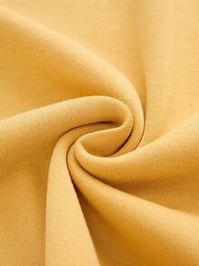 2 件套女士短袖睡衣套装，透气睡衣，夏季 - 黃色 - 查看 6