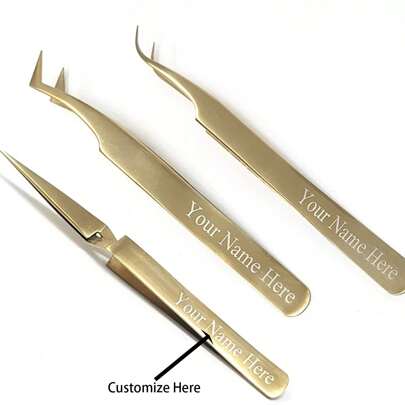 Personalized Tweezers, Planner Tweezers, Gold Tweezers, Custom Tweezers, Crafting Tweezers, Stainless Steel, Fine Precision Points, Engraved,Personalized Bride Gift, Bridesmaid Gift, Girlfriend Gift, Anniversary Gift, Women's Valentine's Day Gift, Birthday Gift, Wife's Anniversary Gift, Romantic Gift, Luxury Gift, Mother's Luxury Gift, Wife's Luxury Gift, Girlfriend's Unique Gift, Mother's Best Gift, Bride And Bridesmaid's Best Gift