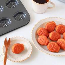 1pc 9-Cavity Fish-Shaped Nonstick Baking Pan, Mini Cake/Muffin/Madeleine Bakeware Cooking Tool