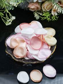 (100pcs/Pack)Hot Edged Silk Rose Petals, Wedding, Festival, Party Decoration, Desktop Decoration, Handmade Simulated Petals