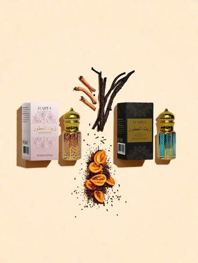 FLATPEA Arabisches Pheromon Parfüm" Aromatherapie Ätherisches Öl, ein 10ml Roll-On mit lang anhaltendem Duft, der blumige, fruchtige, zitrusartige und vanilleartige Noten kombiniert. Es ist tragbar und geeignet für Reisen, Einkaufen, Dates und den täglichen Gebrauch