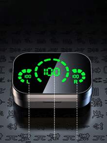 GENAI Auriculares inalámbricos verdaderos con pantalla LED dual. Diseño de metal elegante, larga duración de la batería y ajuste confiable - Multicolor - Ver 3