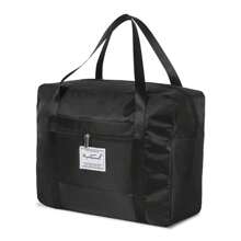 1pc Plain Minimalist Large Capacity Portable Storage Bag, Women Tote Handbag Shoulder Bag, Suitable For Storing Clothes, Bedding, Daily Necessities, Travel & Home Organization