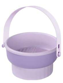 1 件三合一硅胶化妆刷清洁碗、清洁垫、干燥架、收纳盒、美容海绵清洁器、多功能化妆刷清洁工具