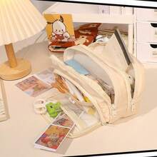 Tikplus Large Capacity Pencil Case, Big Pencil Box With 4 Compartments, Lightweight Zipper Pencil Bag, Suitable For Girls, Teens, Stationery Storage Bag, Cosmetic Bag, Suitable For Women And Men,For School Supplies,Back To School - Multicolor - View 8