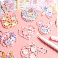 141pcs/Set Creative Sticker Set, Cute Stickers For DIY Sticker Album, Diary Decorative Stickers, Gift - Multicolor - View 4