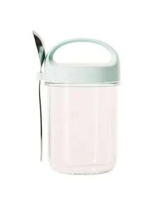 1个可重复使用的玻璃酸奶杯（带勺）、酸奶冻糕杯（带盖）、耐高温早餐杯酸奶容器、燕麦杯便携式早餐酸奶杯、全谷物麦片早餐杯、密封沙拉奶杯麦片杯，适用于沙拉奶昔水果。返校必备。 - 彩色 - 查看 18