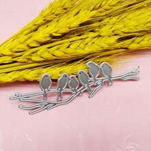 1pc Metal Cutting Die Bird Habitat DIY Scrapbook Paper Craft Knife Die Blade Punching Template Mold - Silver - View 8