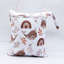 1 Pc Waterproof Wet Dry Bags,Reusable Zippered Pocket, Baby Cloth Diaper Wet Bags,Travel,Beach,Pool,Daycare,Soiled Items,Yoga Gym Bag,Wet Bag For Swimsuit - Multicolor - View 13