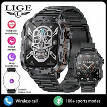 LIGE Smart Watch/Stylish Sports Watch/1.95-Inch Large Screen/Wireless Call/Smart Voice Assistant/Calories/Timer/Alarm Timer/Photo Record/Multifunctional New Men's And Women's Watch/Sports Tracking Bracelet/Men's Watch/Ladies' Watch/Ladies Watch/Wear Decoration