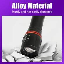 [UV LED Flashlight] Zoom In & Out Alloy Body ▎3 Brightness Modes + USB Charging Life Waterproof Crime Scene/Currency/Pet Urine Detection Multifunctional Tool