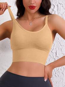 Women's Sports Leisure Thin Padded Wire-Free Supportive Sports Bra