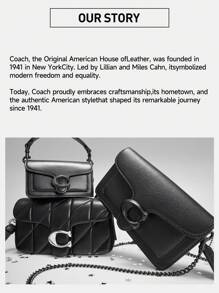 Coach Bolso y bolso de mano de mujer Nolita 19 de color negro, cartera clásica de señora con cierre de cremallera metálica