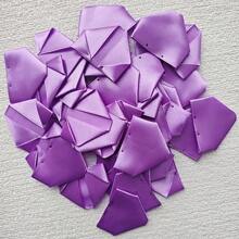 100 片丝带玫瑰花瓣永久花丝绸适用于 DIY 花束手工礼品材料 - 彩色 - 查看 21