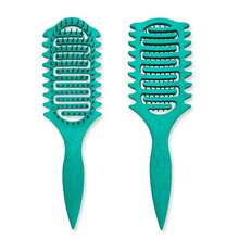 1 pieza Peine, hecho de tallos de nailon y trigo sarraceno, es un regalo perfecto para el Día de San Valentín. Presenta una función de masaje y se puede usar tanto en cabello seco como húmedo para desenredar y alisar el cabello sin nudos. Compacto y conveniente, fácil de transportar, Set de peines - Multicolor - Ver 14