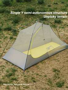 Naturehike Star Trails EXT 徒步帐篷，单人，10D 尼龙，露营旅行 - 芥末黃 - 查看 6