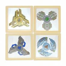 1pc Gyro-Mecha - Whirlwind Gyro -Finger Spinner All Metal - Rotation Stress Relief Toy - Finger Gyro - Toy - Gift - Holiday Gift - Christmas Gift - Perfect Gift - Multicolor - View 3