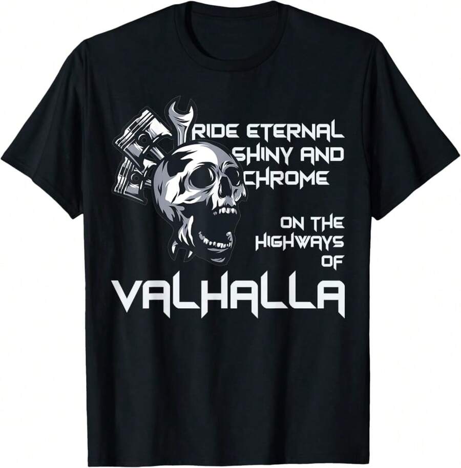 Ride Eternal Shiny And Chrome War Boys Valhalla Witness Me T-Shirt Gift For Dad Gift For Pet Owner Personalized Gift For Husband - Black - View 1
