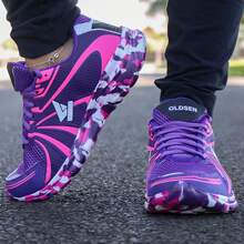 Women's Casual Sneakers Soft Comfortable For Walking Running Cheap Sport Gym & Fitness School - Màu tím - Xem 5