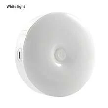 USB Rechargeable Round Magnetic USB Night Light, Touch Control, 3-Color Adjustable, Dimmable, Suitable For Breastfeeding, Diaper Changing, Bedroom, Hallway, Bathroom, Travel