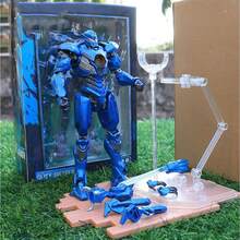 18cm Posable Mecha Toy Model, Pacific War Mecha, Galaxy Precision Assembly Model, Cool Mecha Figurine, Mecha Assembly Model Toy, Desktop Display Model, Collectible Mecha Exhibition Model, Mecha Action Figure Model (Random Support Color) - Multicolor - View 12