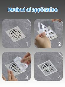 50 piezas Tapa de filtro de drenaje, utilizada para obstrucciones de cabello, pantalla de filtro de silicona a prueba de moscas, para baño y cocina del hogar, anti cucarachas y anti olores