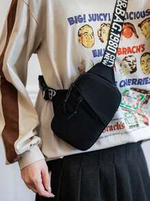 1 bolsa de peito unissex, bolsa tiracolo transversal, bolsa de peito para corrida, bolsa de peito para caminhada, design de bolso de camada dupla, bolsa de ombro simples, bolsa de cintura multicolorida, acessórios para presentes esportivos, alça de ombro ajustável, é a companheira perfeita para qualquer atividade, é perfeita para corrida, caminhada, atividades físicas, trilhas, ciclismo, exercícios, pode ser dada a familiares e amigos
