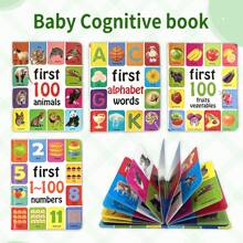 4 Different Styles Of Children's Enlightenment English Books Are Rich In Content And Bright Colors, Which Can Improve Children's Cognition And Exercise Children's Brain Christmas,Thanksgiving,New Years "S Gifts,Back To School