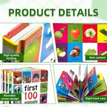 4 Different Styles Of Children's Enlightenment English Books Are Rich In Content And Bright Colors, Which Can Improve Children's Cognition And Exercise Children's Brain Christmas,Thanksgiving,New Years "S Gifts,Back To School