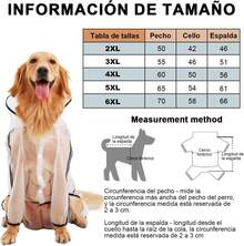Impermeable para Perros, Impermeable Transparente para Perros de Cuatro Patas con Rayas Reflectantes, Pantalones de Capucha para Perros, Adecuado para Perros Medianos y Grandes (6XL) - 6XL - Ver 10