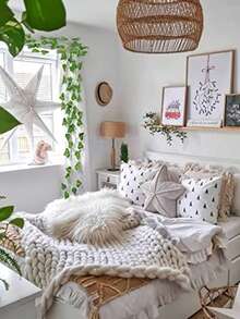 164 英尺人造常春藤假藤，常春藤花环绿叶花环假悬挂植物藤蔓美观绿叶卧室婚礼派对花园墙壁房间装饰 - 綠色 - 查看 4