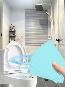 30pcs Toilet Cleaning Sheets, Toilet Cleaner, Floor Cleaner, Household Floor Cleaning Sheets, Toilet Deodorizer, Toilet Bowl Cleaner, Odor Remover, Toilet Descaling Cleaning Sheets, To Remove Urine Stains And Odor, Cleaning Supplies Bathroom Decor Fall Decor - Multicolor - View 8