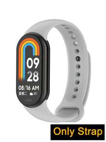 سوار ساعة من السيليكون متوافق مع شاومي Mi Band 3/4/5/6/7/8/9، من خامة جلدية صحية وقابل للتنفس ومقاوم للماء للرياضة، سوار قابل للتعديل، موديل كاجوال وعصري مناسب للاستخدام اليومي والأعياد والحفلات والمنزل والهدايا، إكسسوارات ساعة ذكية