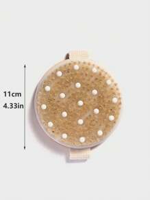 1 pieza Cepillo de baño exfoliante y de masaje suave con 1 pieza de bolsa con cordón colgante y 1 pieza de estropajo, Juego creativo para el baño para decoración del hogar y baño en verano