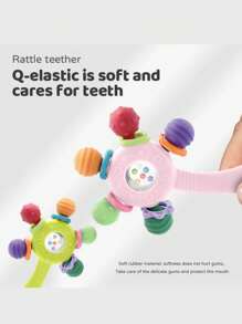 Regalo di anniversario per bambini, giocattolo di crescita, buon aiuto, giocattoli per bambini, sonagli, puzzle, dentizione, selezione di 10 pezzi in materiale TPE morbido, selezione di materiali sicuri, tesoro per la mamma, adatto per 0-12 mesi