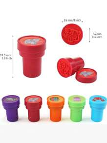 100pcs Children's Self-Ink Stamps Children's Toys Stamps Face Seal Scrapbook DIY Painting Album Decoration, Cute Stamp Stamp Pattern Style May Be Repeated, Youth Stationery Toys Decorate Halloween, Thanksgiving And Christmas Gifts Animal Number And Letter Print Pattern Random Hair Beast Game, Suitable For Birthday Gifts The Best Gift For Kids For New Year's Gifts (The Packaging And Color Are Random Patterns Speed Random Hair May Have Repeats)